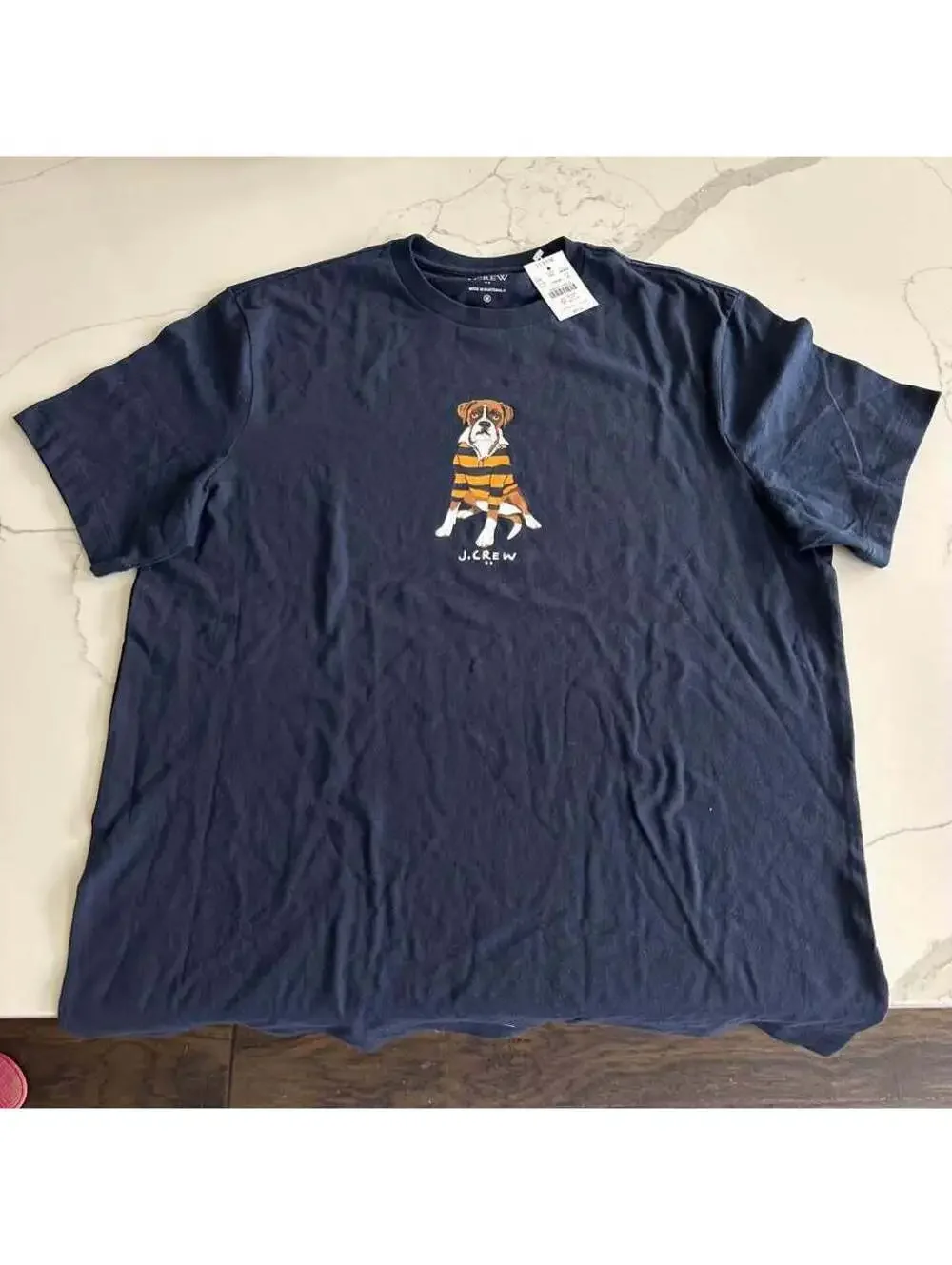 J Crew Men's Boxer Dog Shirt Size Med